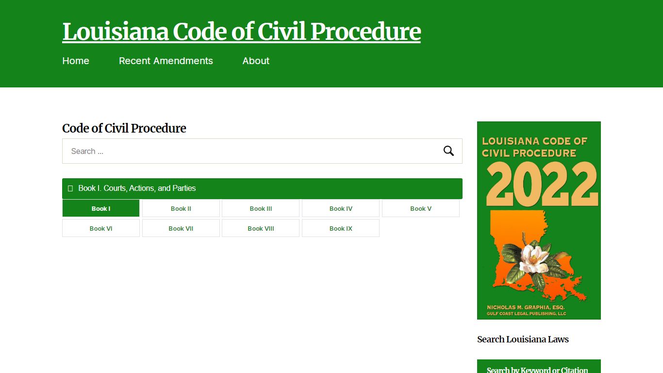 Louisiana Code of Civil Procedure